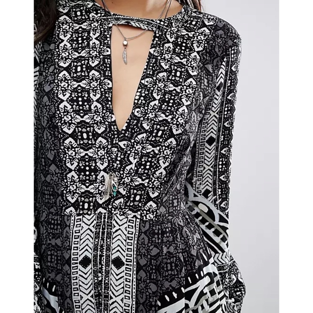 Free People Tegan Border Printed Mini Dress - Picture 4 of 13